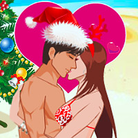 Різдвяний пляжний поцілунок