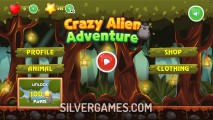 Crazy Alien Adventure: Menu