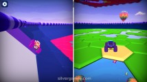 Fall Cars: 2 Players Driving Falling