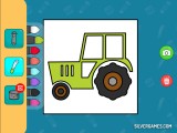 Farvelægning Til Børn: Tractor