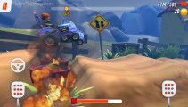 Racing Rocket: Gameplay Racing Over Fire