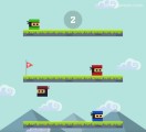 Square Ninja: Gameplay Jumping Obstacle